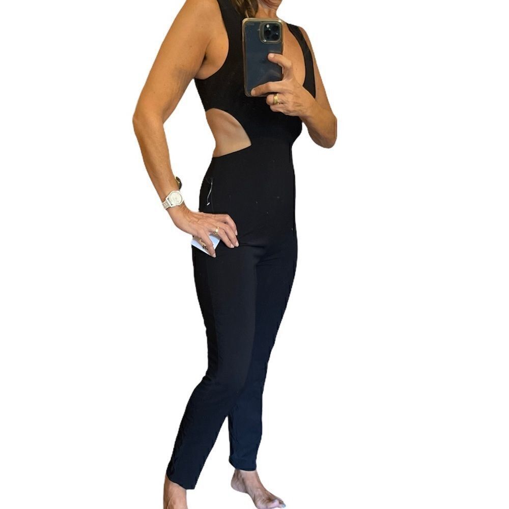 REVOLVE BY THE WAY Black Cut Out Sides and Back Sleeveless Jumpsuit.Size S - Picture 4 of 16